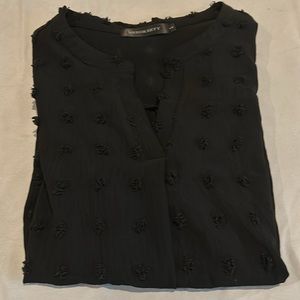 Merokeety v neck ruffle sleeve blouse size L